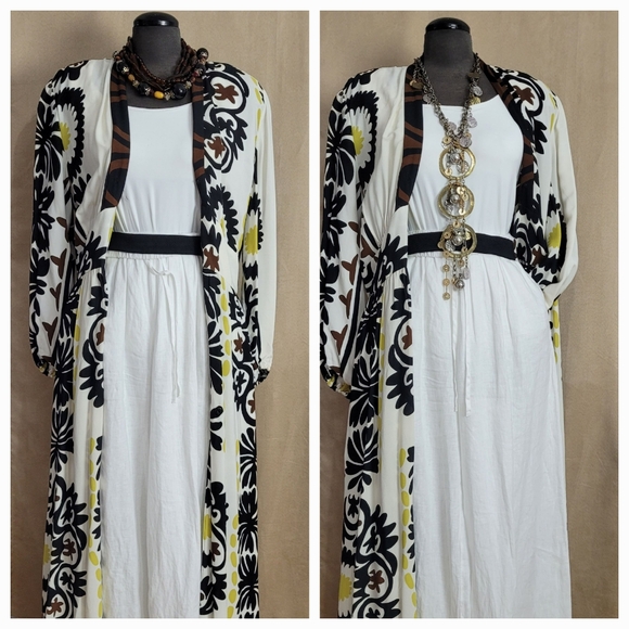 Wrap Dress / Coat / L - Picture 3 of 8